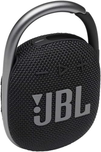 JBL CLIP 4 Bluetooth Lautsprecher in Schwarz – Wasserdichte, tragbare Musikbox mit praktischem Kar...