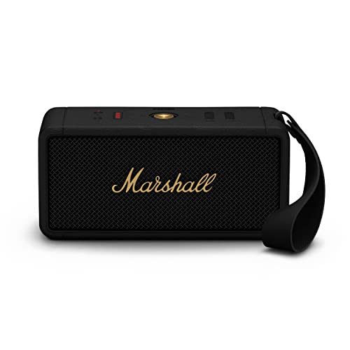 Marshall Middleton kabelloser tragbarer Bluetooth-Lautsprecher, über 20 Stunden tragbare Spielzeit,...