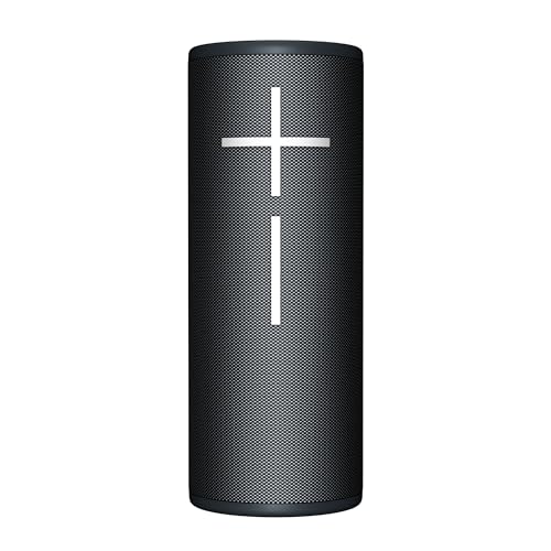 Ultimate Ears MEGABOOM 4 – mobiler, wasserdichter, schwimmfähiger Bluetooth-Lautsprecher mit kräftigem 360-Grad-Sound und donnernden Tiefen, 20-Stunden-Akku und 45m Reichweite - Schwarz